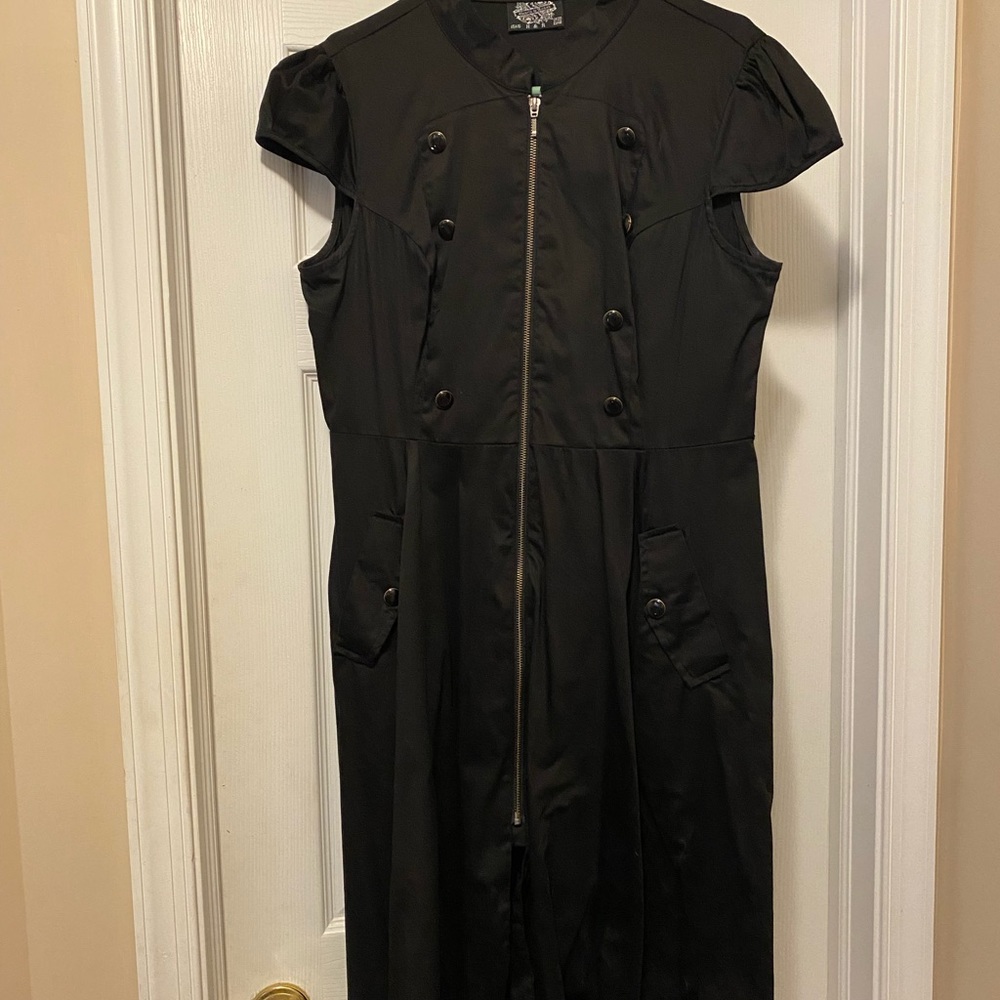 Hearts and Roses Black Dress Size 16